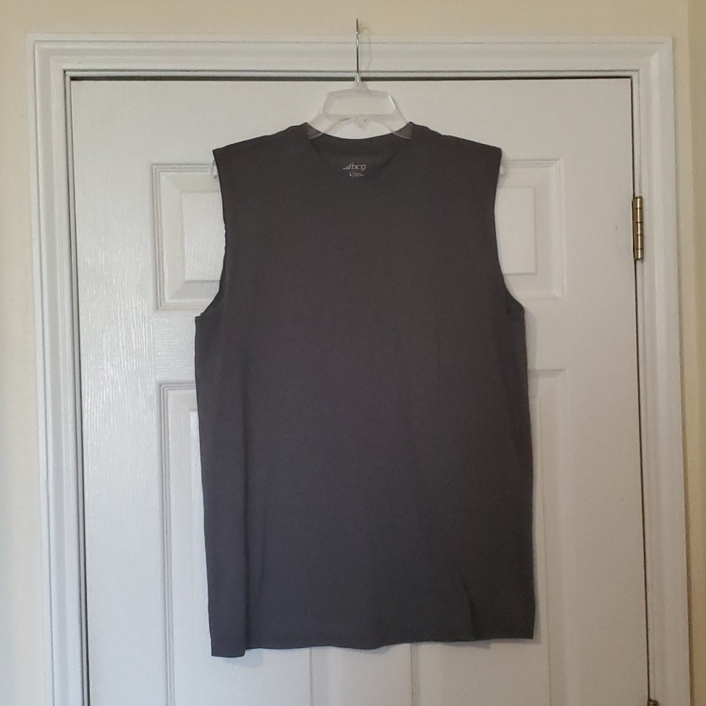 bcg Sleeveless Gray T-shirt - Size Mens L